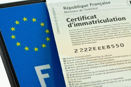 Certificat de conformité voiture importée pour faire la carte grise française